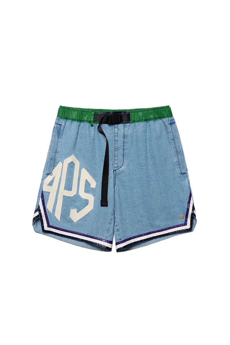 Enif Binding Denim Shorts AlphaStyle