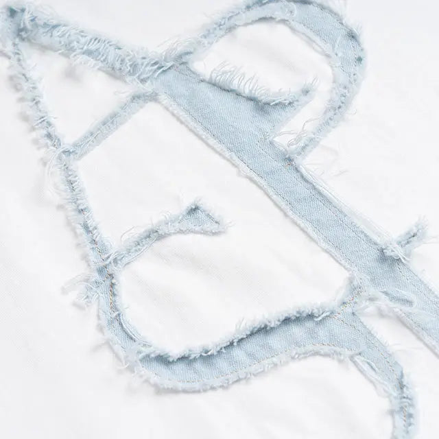 Greene Raw Edge Applique Tee AlphaStyle