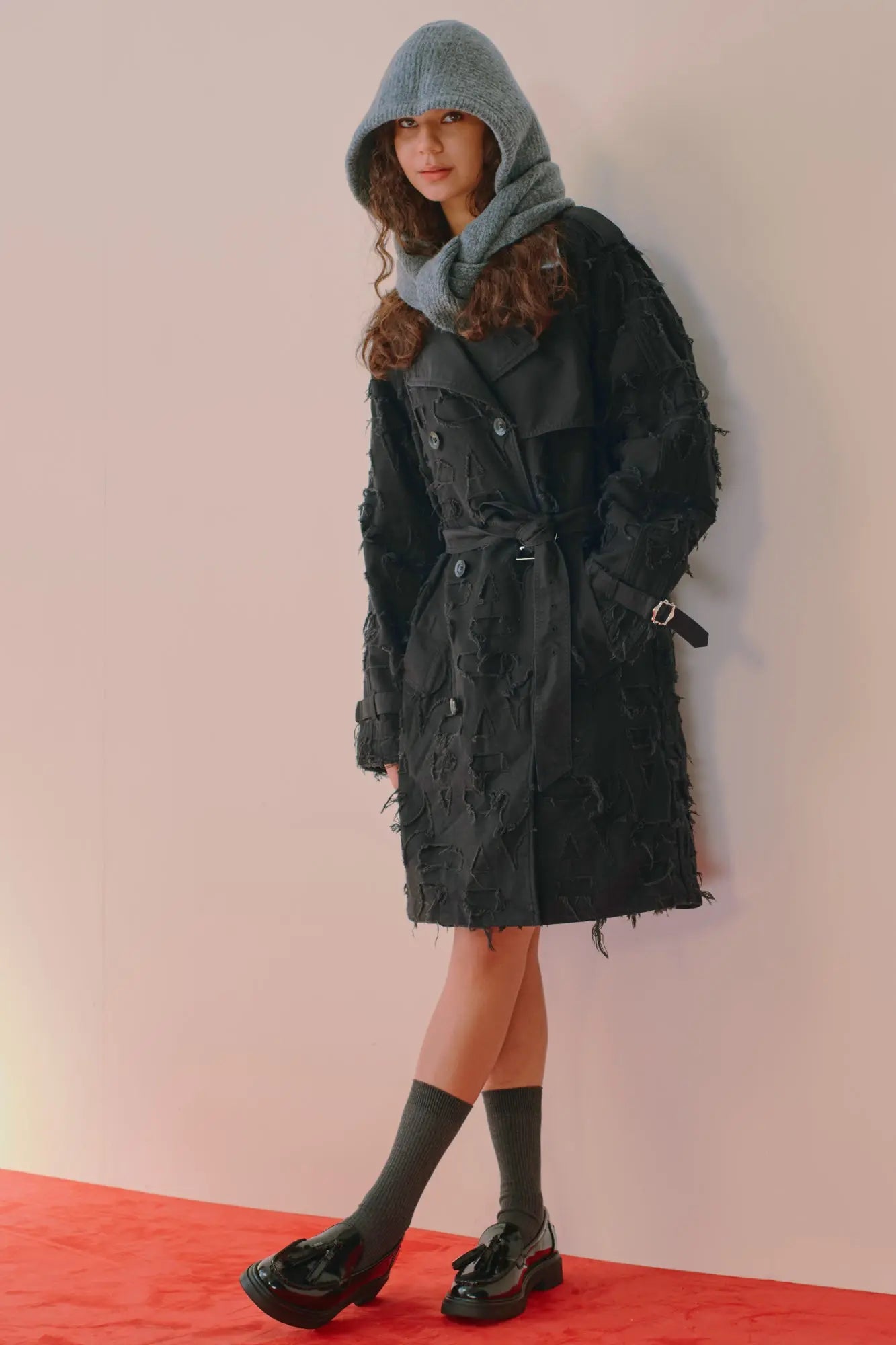Gregan Burnout Trench Coat AlphaStyle