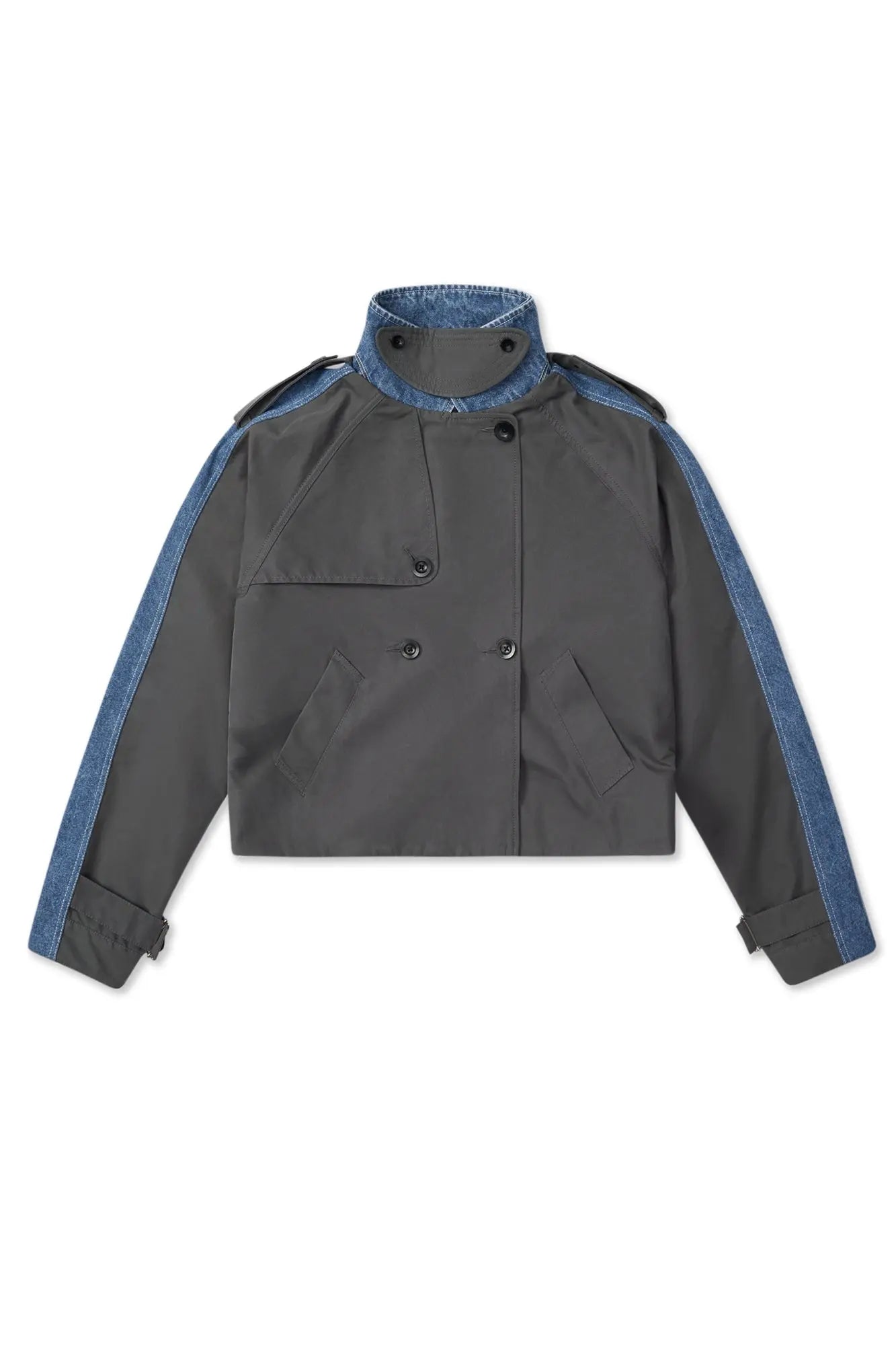 Lewes Cropped Trench Coat AlphaStyle