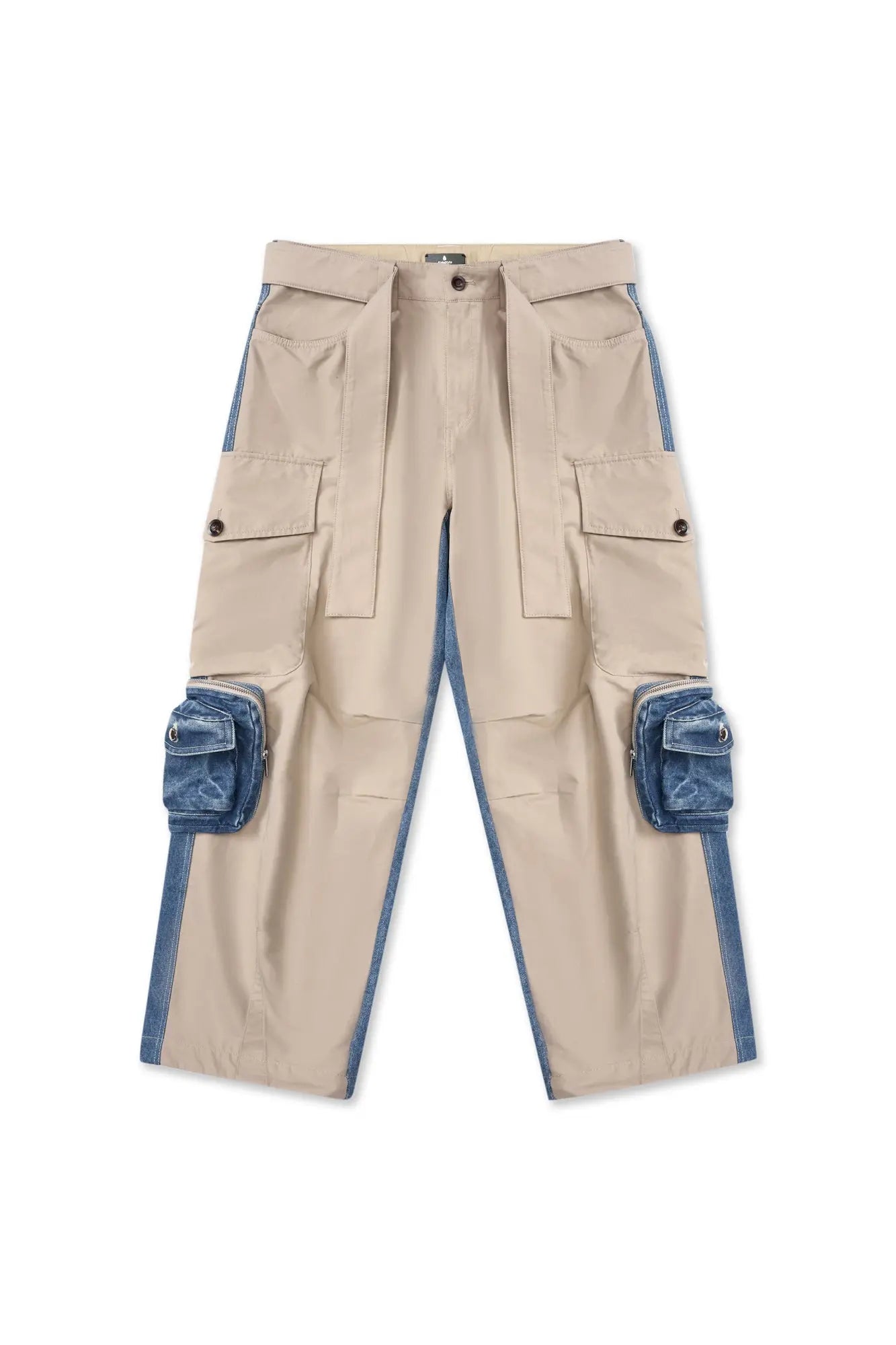 Lubec Wide Leg Belt Pants AlphaStyle