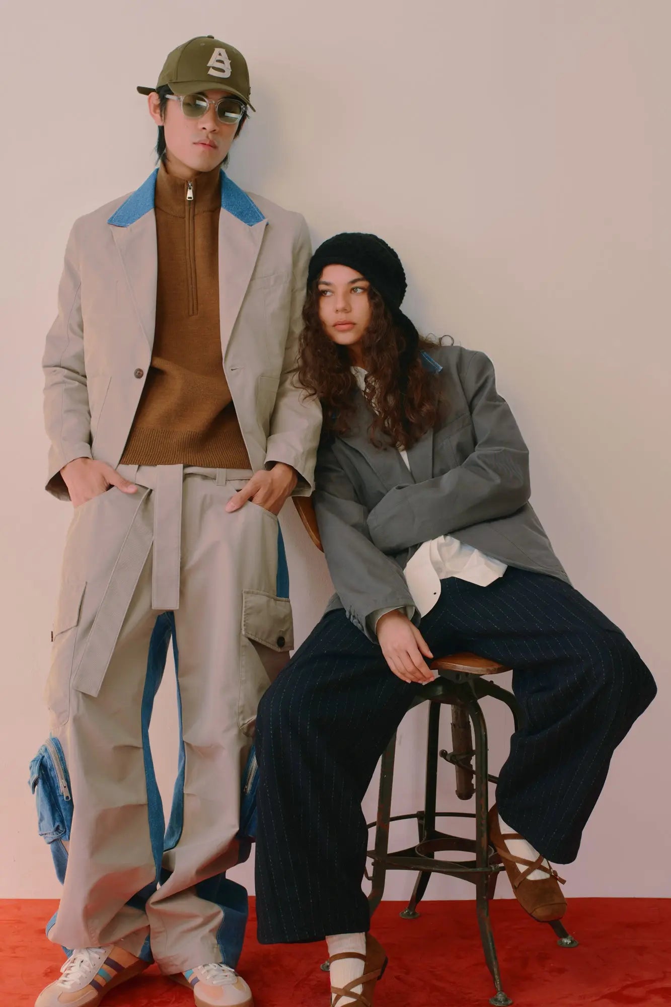 Lubec Wide Leg Belt Pants AlphaStyle