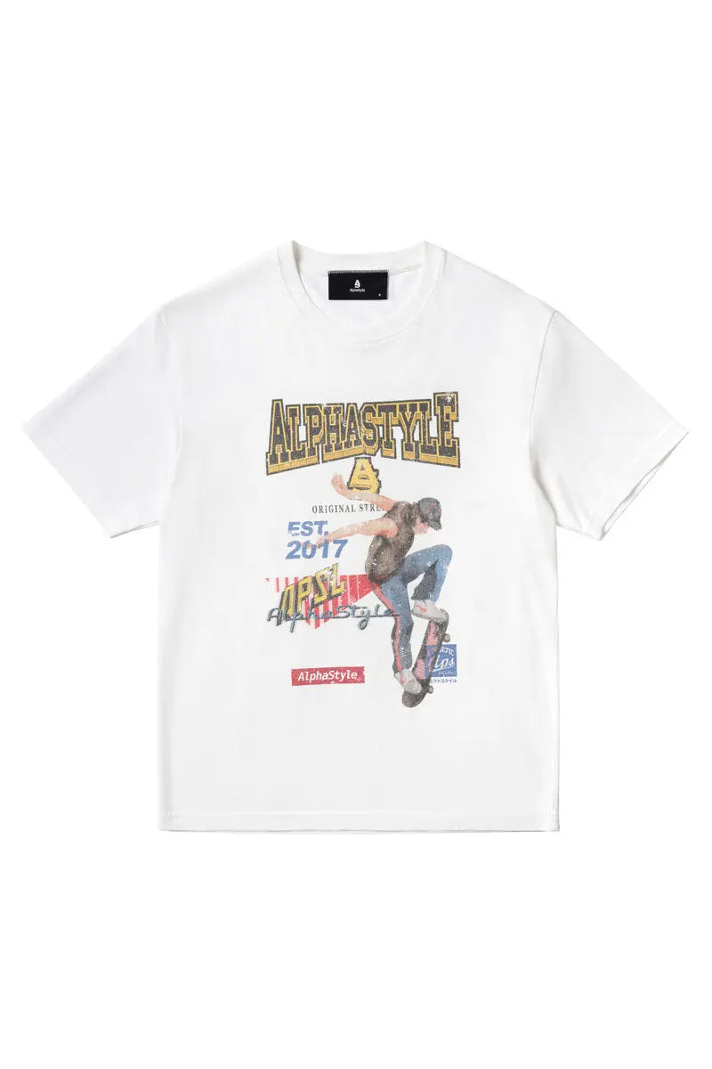 Retro Skateboard Legends Tee AlphaStyle
