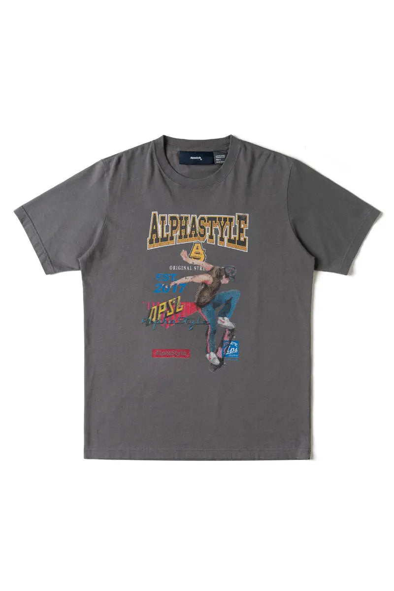 Retro Skateboard Legends Tee AlphaStyle