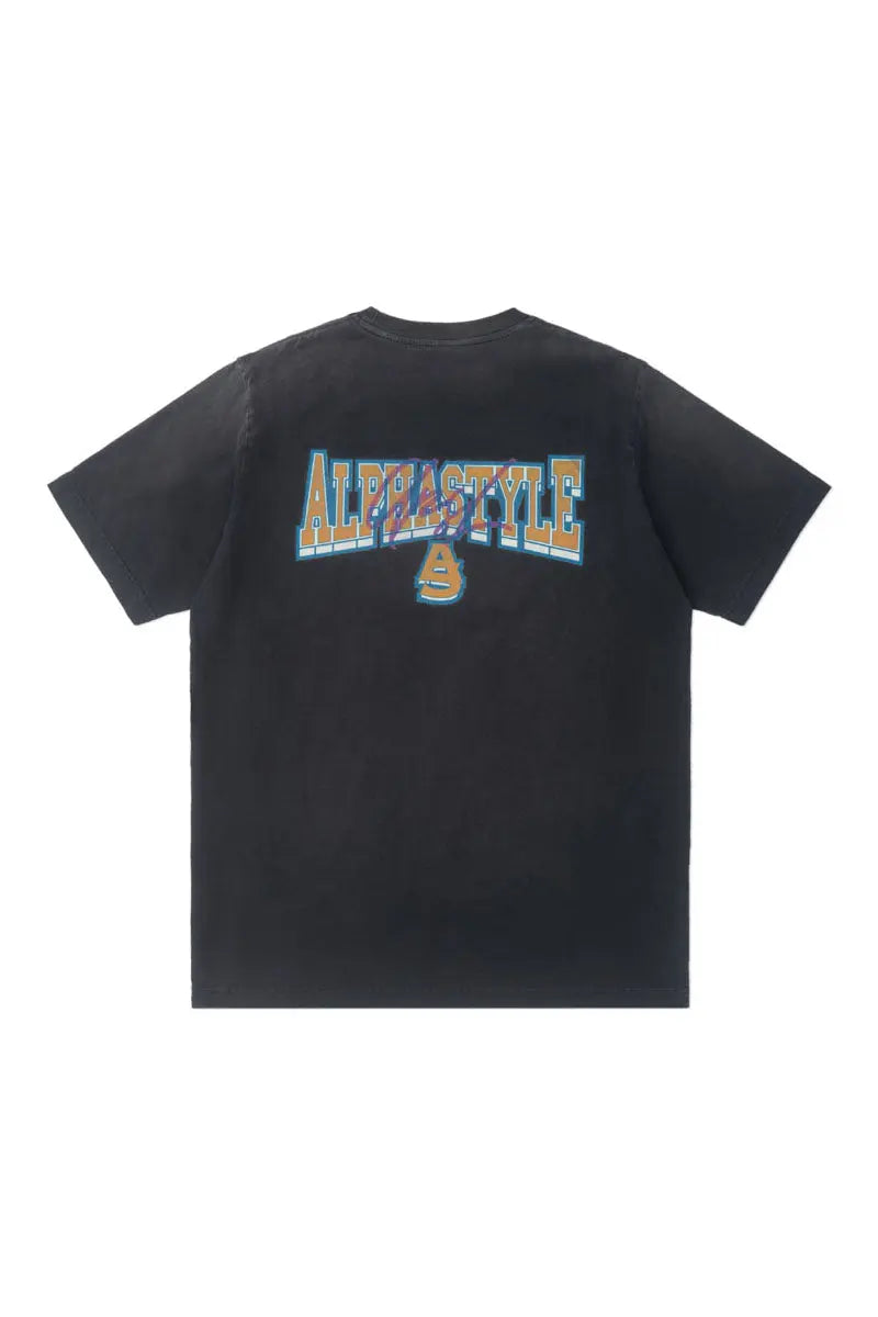 Tule Printed Pigment Dye Tee - AlphaStyle