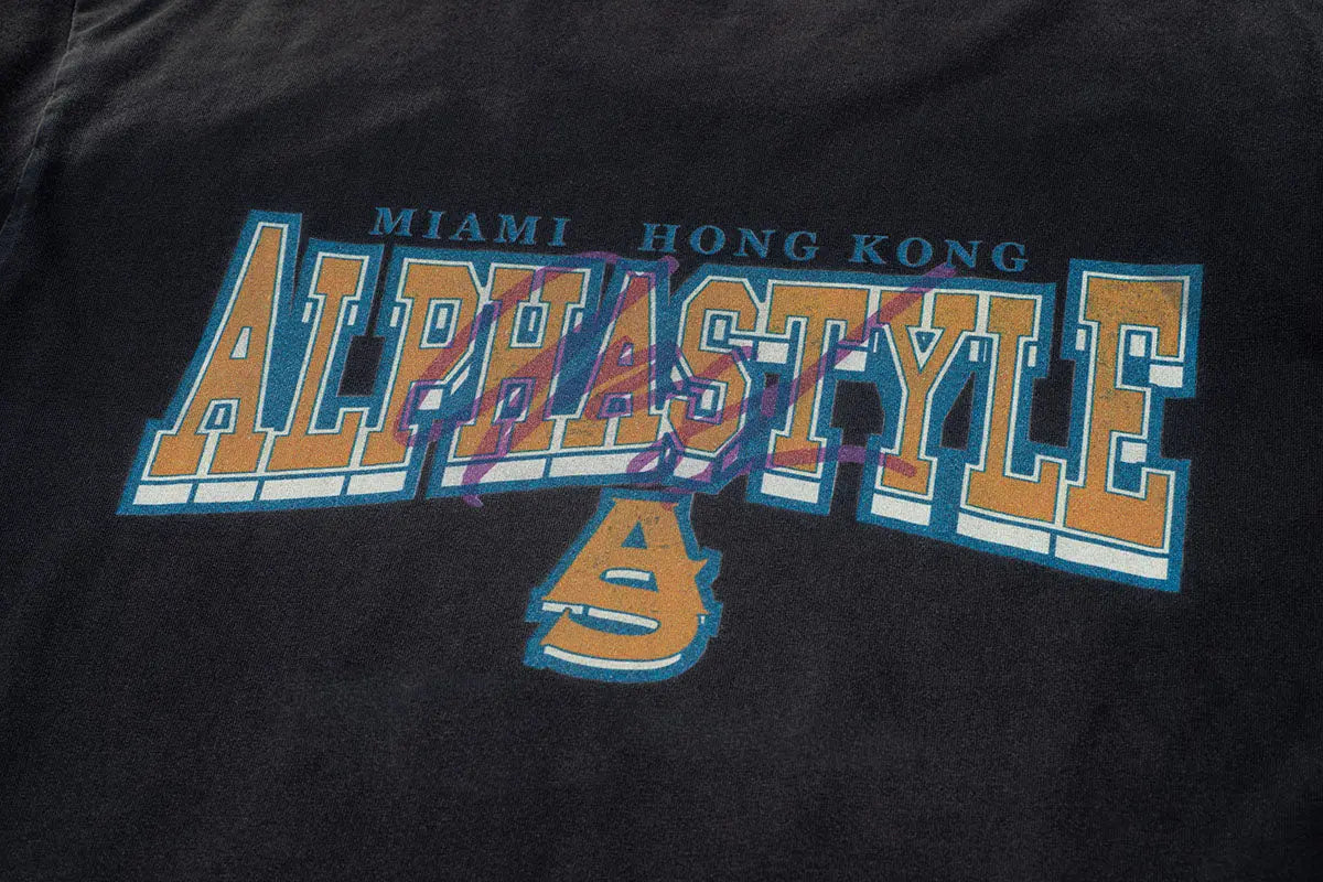 Tule Printed Pigment Dye Tee - AlphaStyle