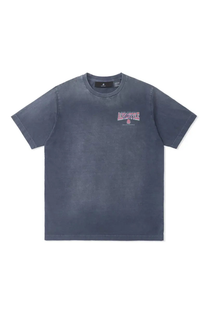Tule Printed Pigment Dye Tee - AlphaStyle
