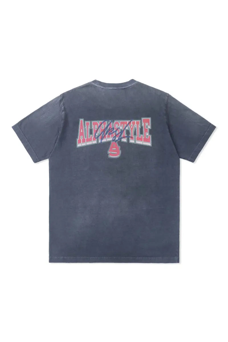 Tule Printed Pigment Dye Tee - AlphaStyle