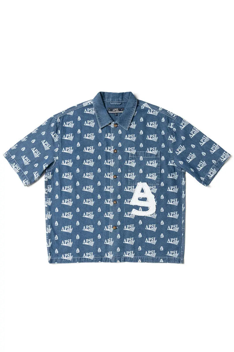 Vali Printed Denim Shirt AlphaStyle