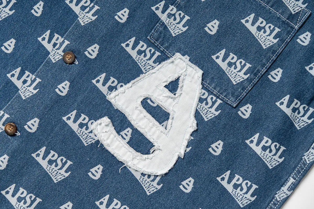 Vali Printed Denim Shirt AlphaStyle