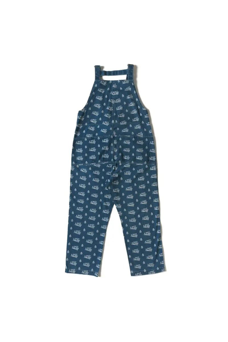 Wiley Printed Denim Overall AlphaStyle