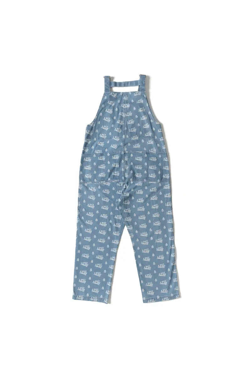 Wiley Printed Denim Overall AlphaStyle