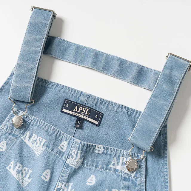 Wiley Printed Denim Overall AlphaStyle