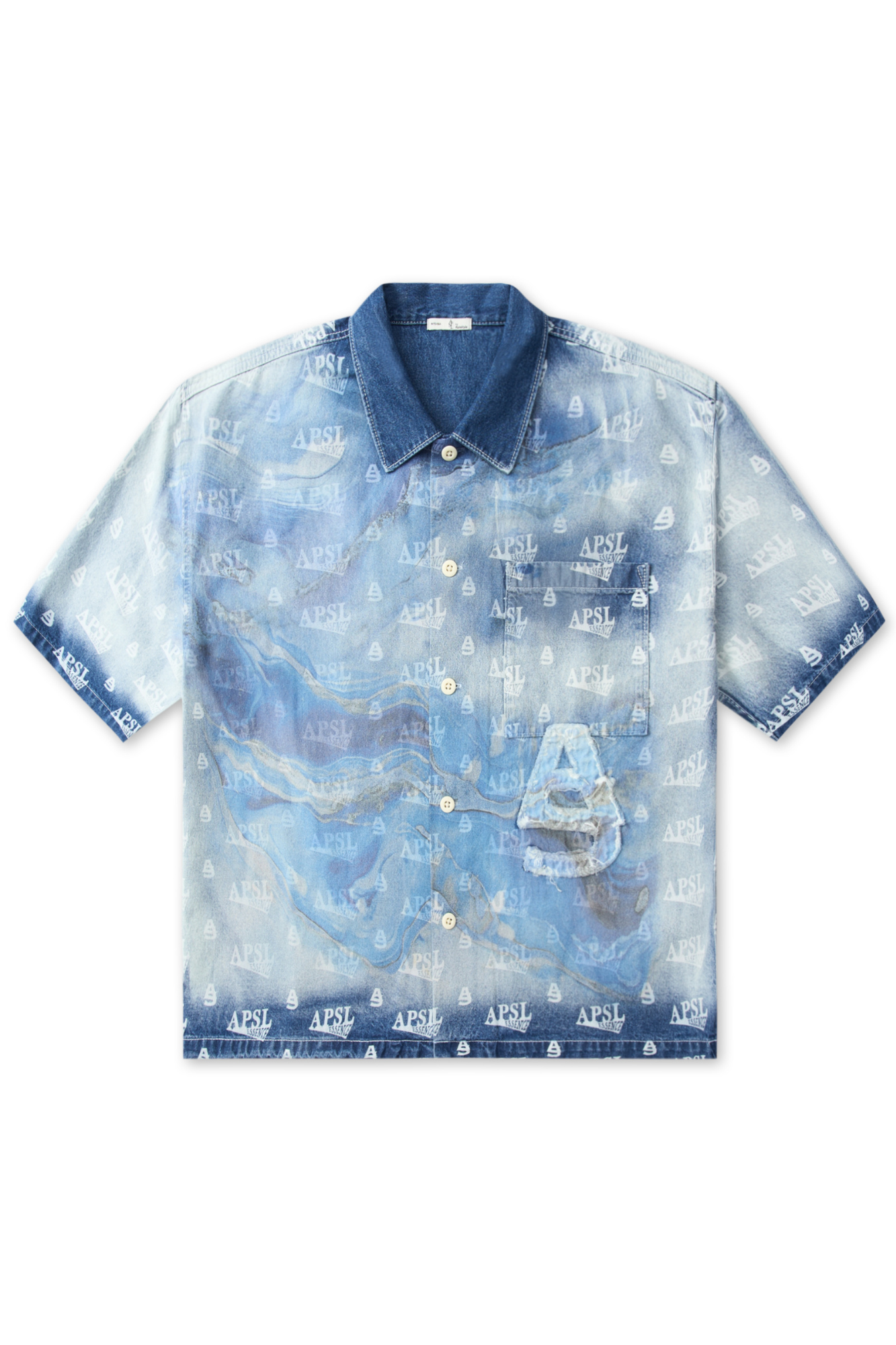Huron Bleached Denim Shirt - AlphaStyle