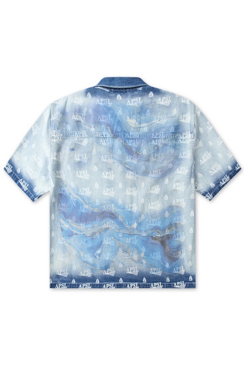 Huron Bleached Denim Shirt - AlphaStyle
