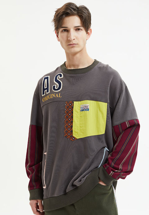 Felix Patchwork Sweatshirt - AlphaStyle