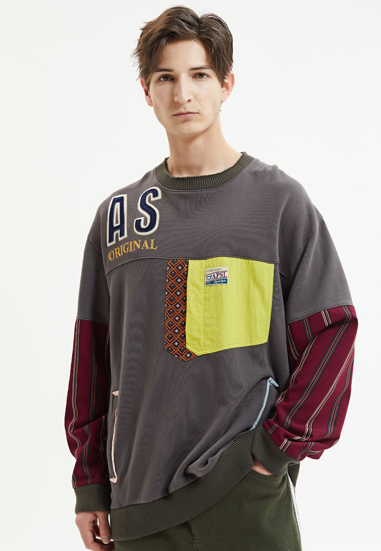Felix Patchwork Sweatshirt - AlphaStyle