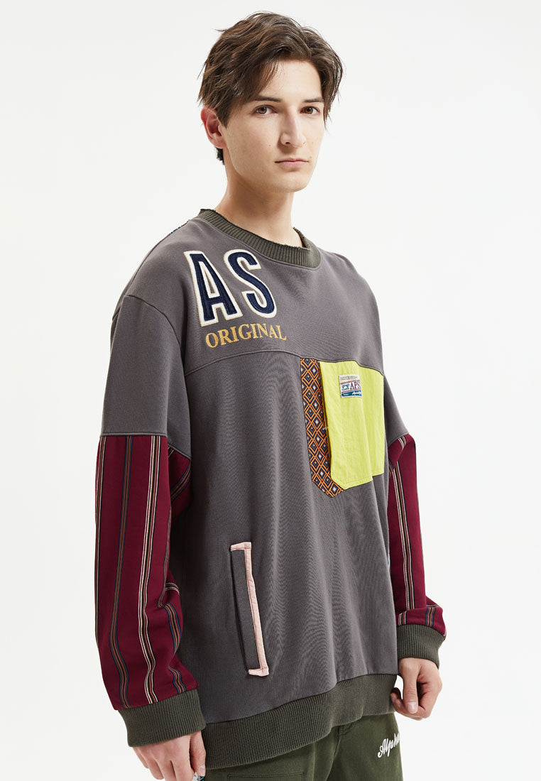 Felix Patchwork Sweatshirt - AlphaStyle