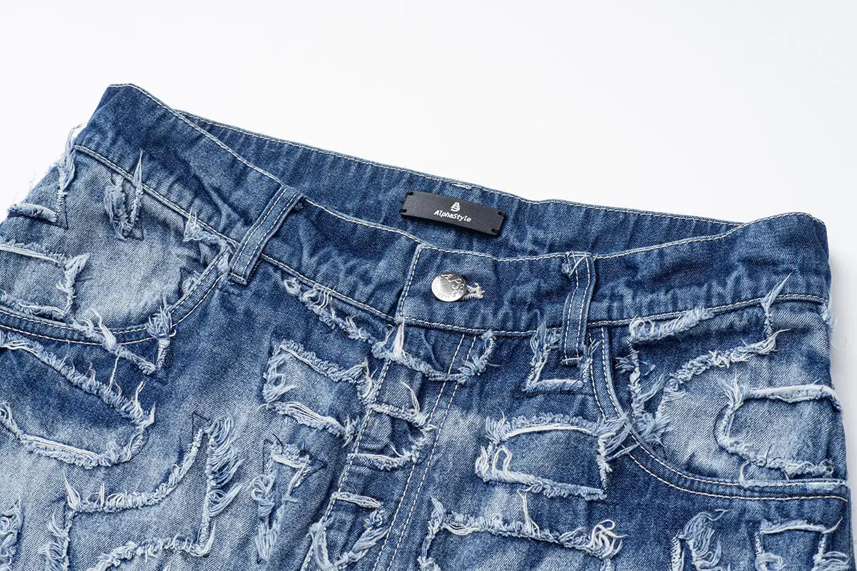 Alida Burnout Jeans AlphaStyle