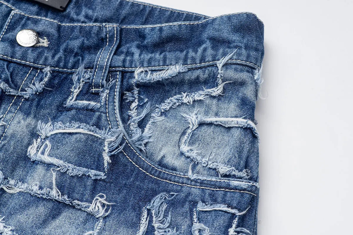 Alida Burnout Jeans AlphaStyle