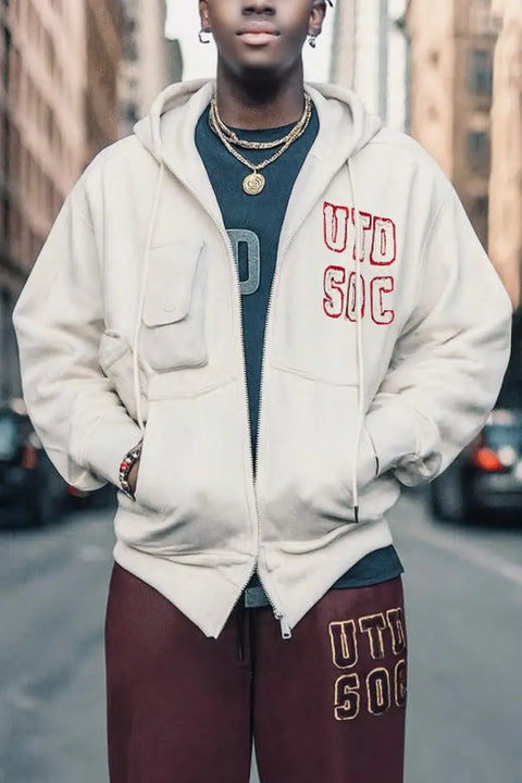 Aoife Zip Up Long Hoodie AlphaStyle