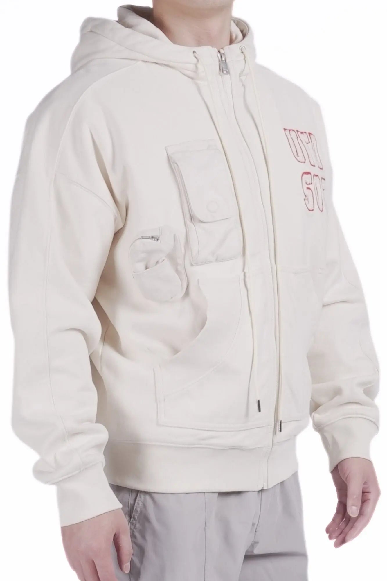 Aoife Zip Up Long Hoodie - AlphaStyle