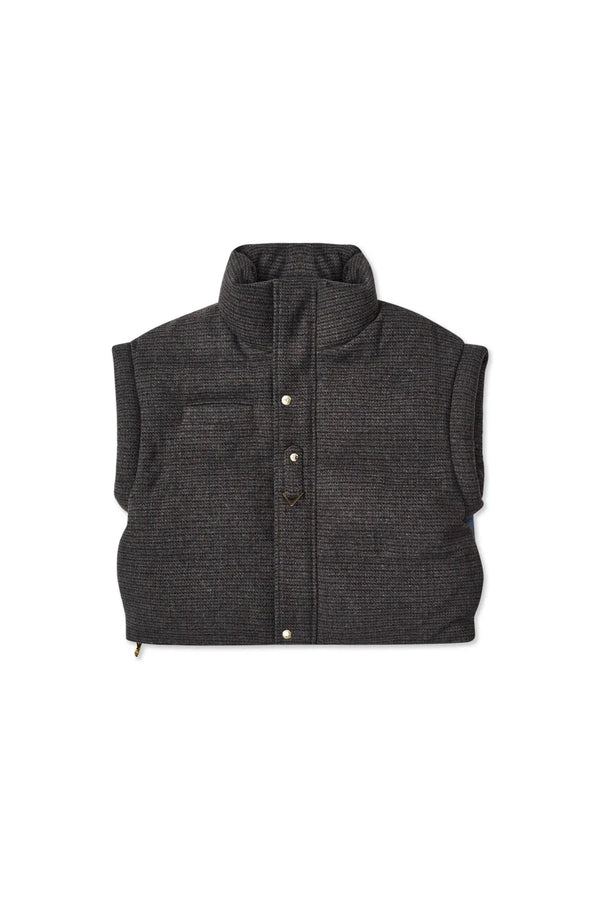 Caro Tweed Boxy Puffer Vest AlphaStyle