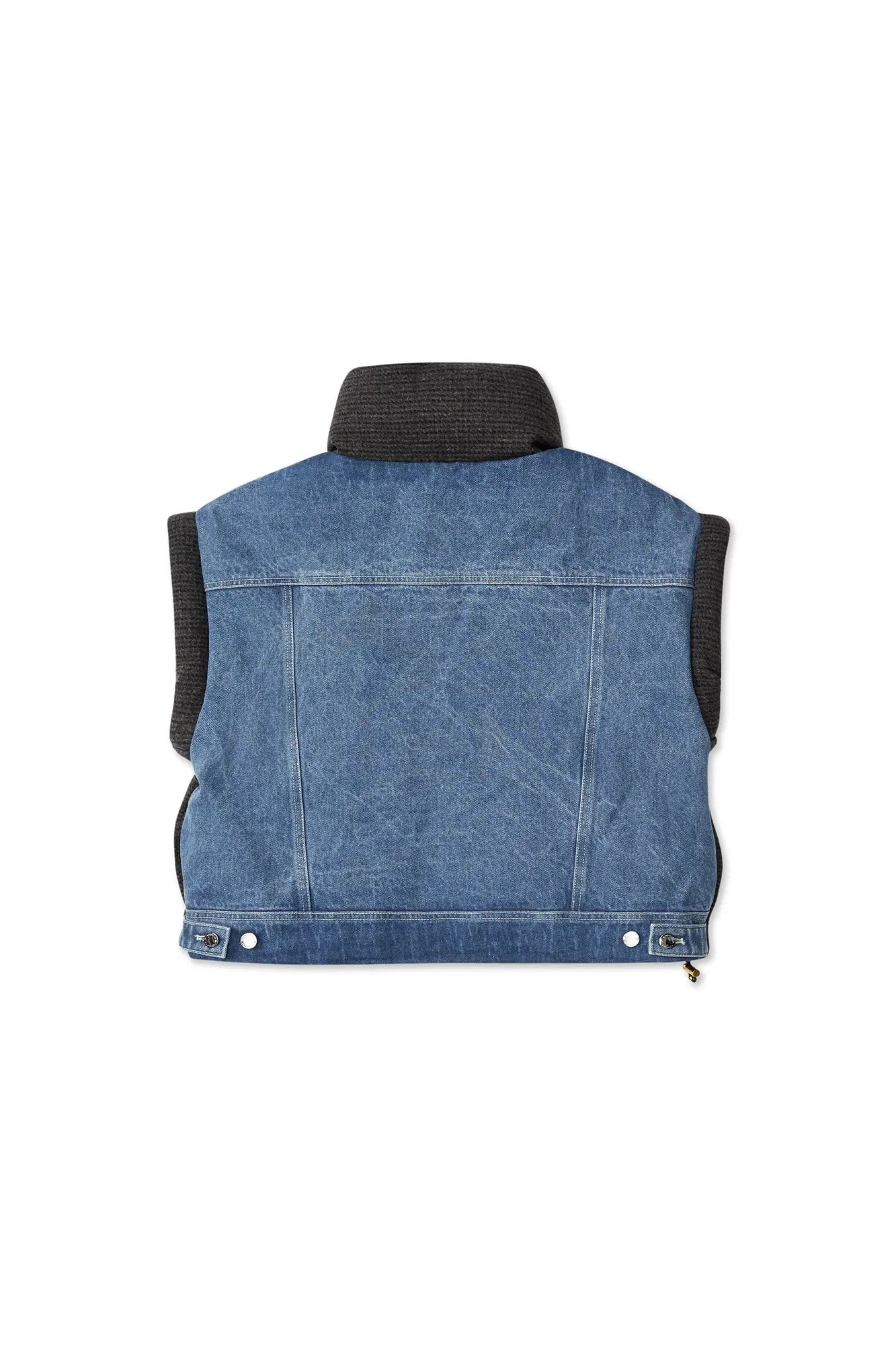 Caro Tweed Boxy Puffer Vest AlphaStyle