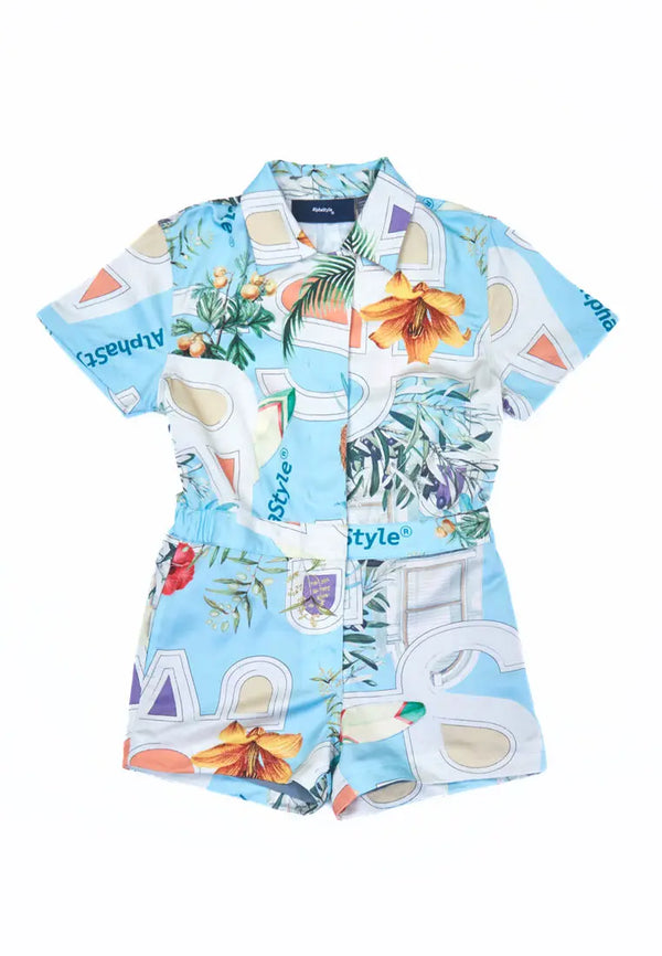 Christina Printed Playsuit AlphaStyle