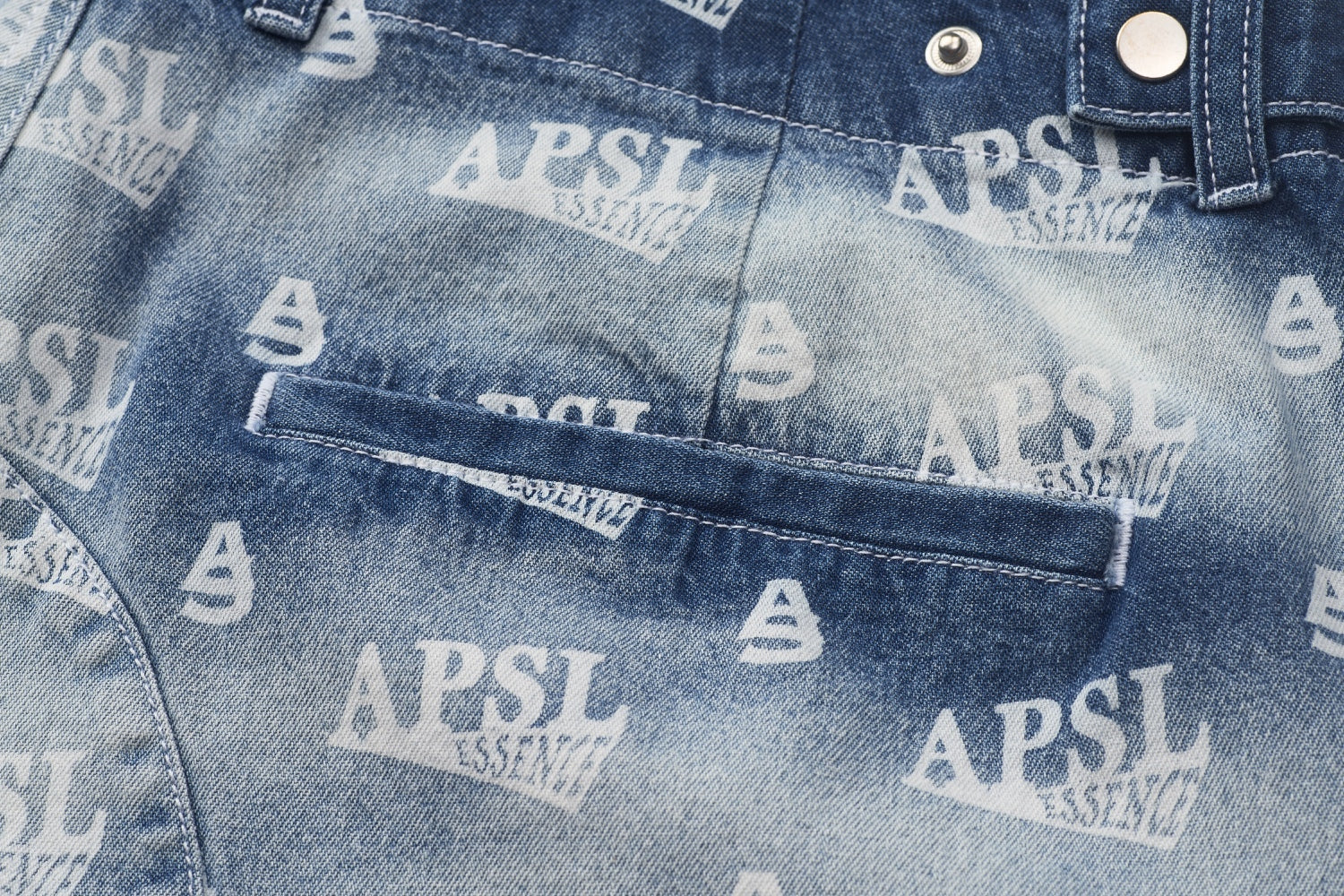 Huron Bleached Denim Shorts - AlphaStyle
