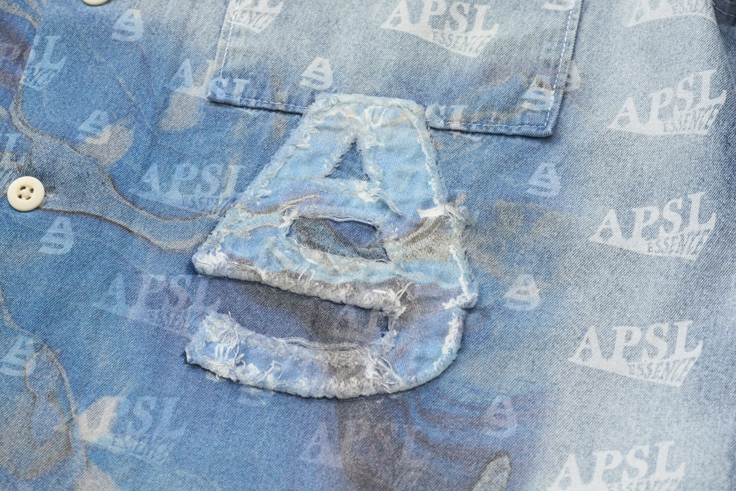 Huron Bleached Denim Shirt - AlphaStyle