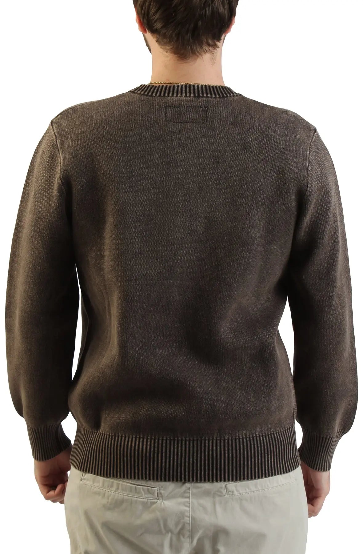 90s STONE  Oversized Knit グリーンエッジ Elkhead Knitted Sweater - AlphaStyle