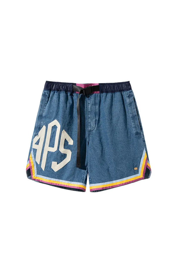 Enif Binding Denim Shorts AlphaStyle