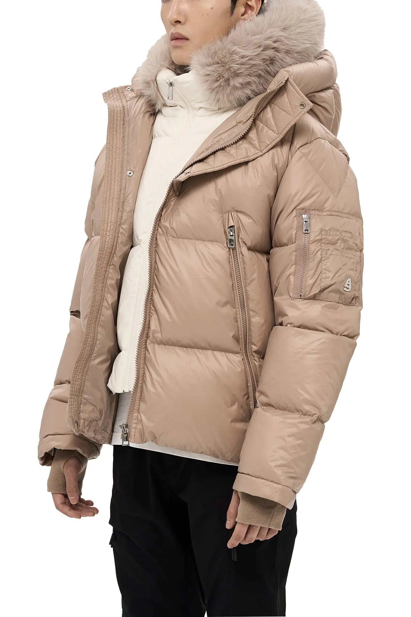 Fur Hooded Kudu Down Jacket AlphaStyle