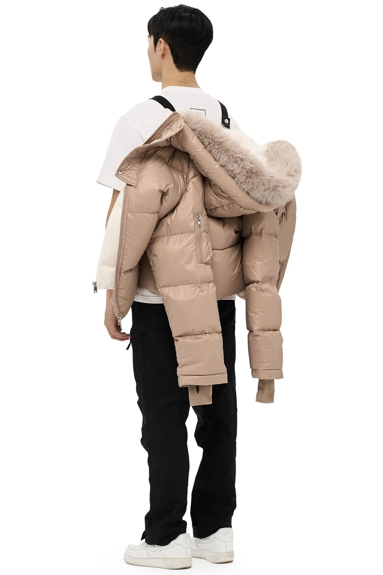 Fur Hooded Kudu Down Jacket AlphaStyle