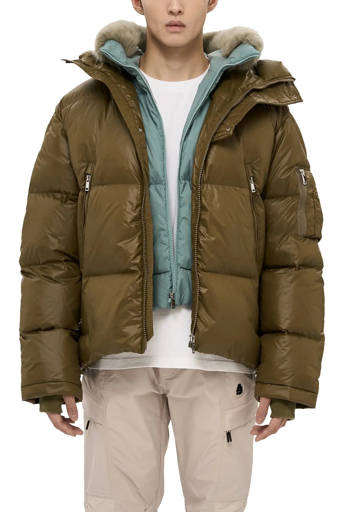 Fur Hooded Kudu Down Jacket AlphaStyle