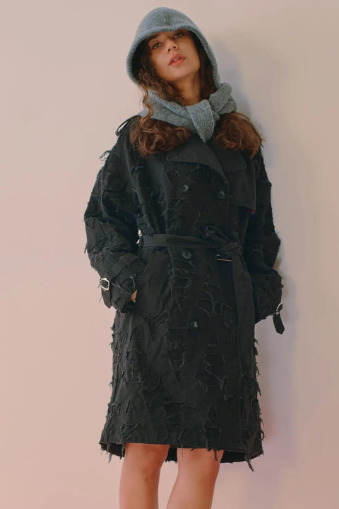 Gregan Burnout Trench Coat AlphaStyle
