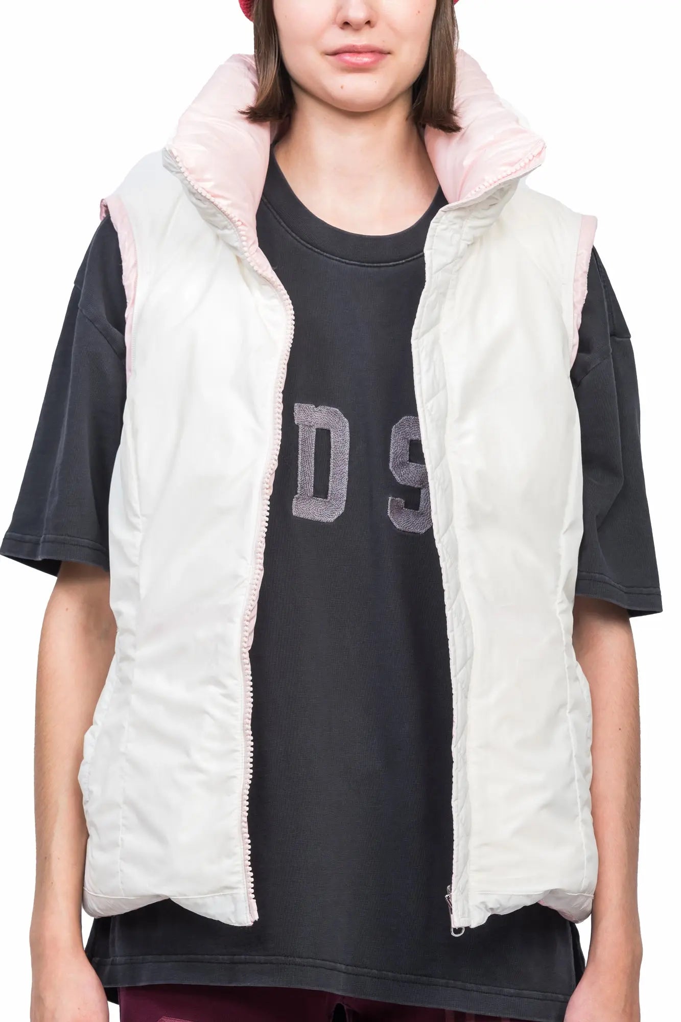 Hima Reversible Sleeve-off Down Jacket [Women's] AlphaStyle