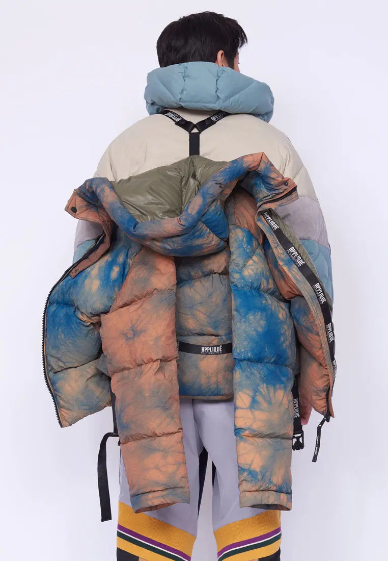 Kang Tie-Dye Hooded Down Jacket - AlphaStyle