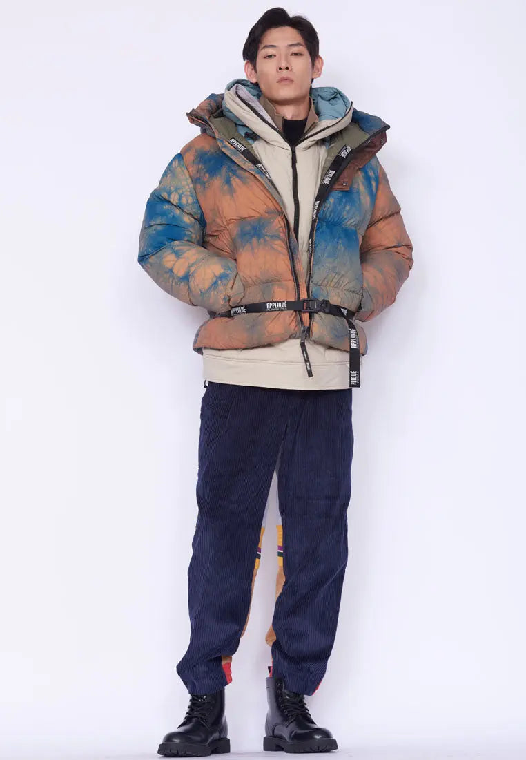 Kang Tie-Dye Hooded Down Jacket - AlphaStyle
