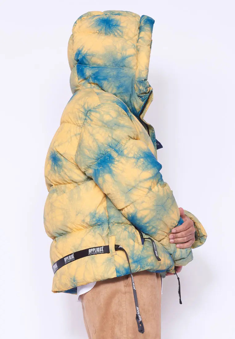 Kang Tie-Dye Hooded Down Jacket - AlphaStyle