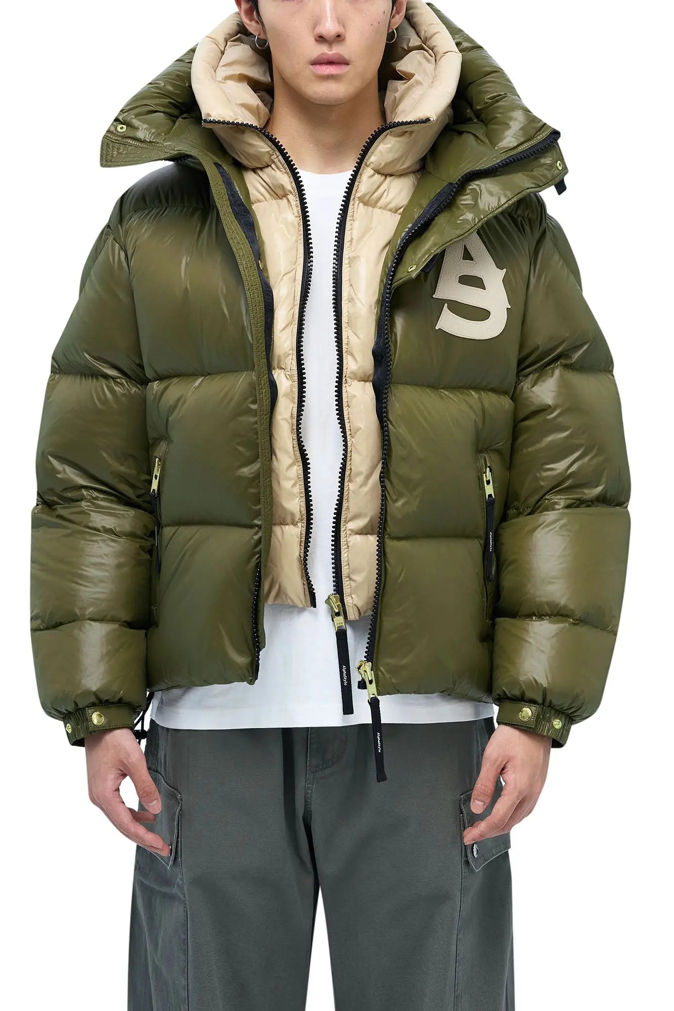 Kudu Double Hood Down Jacket - AlphaStyle