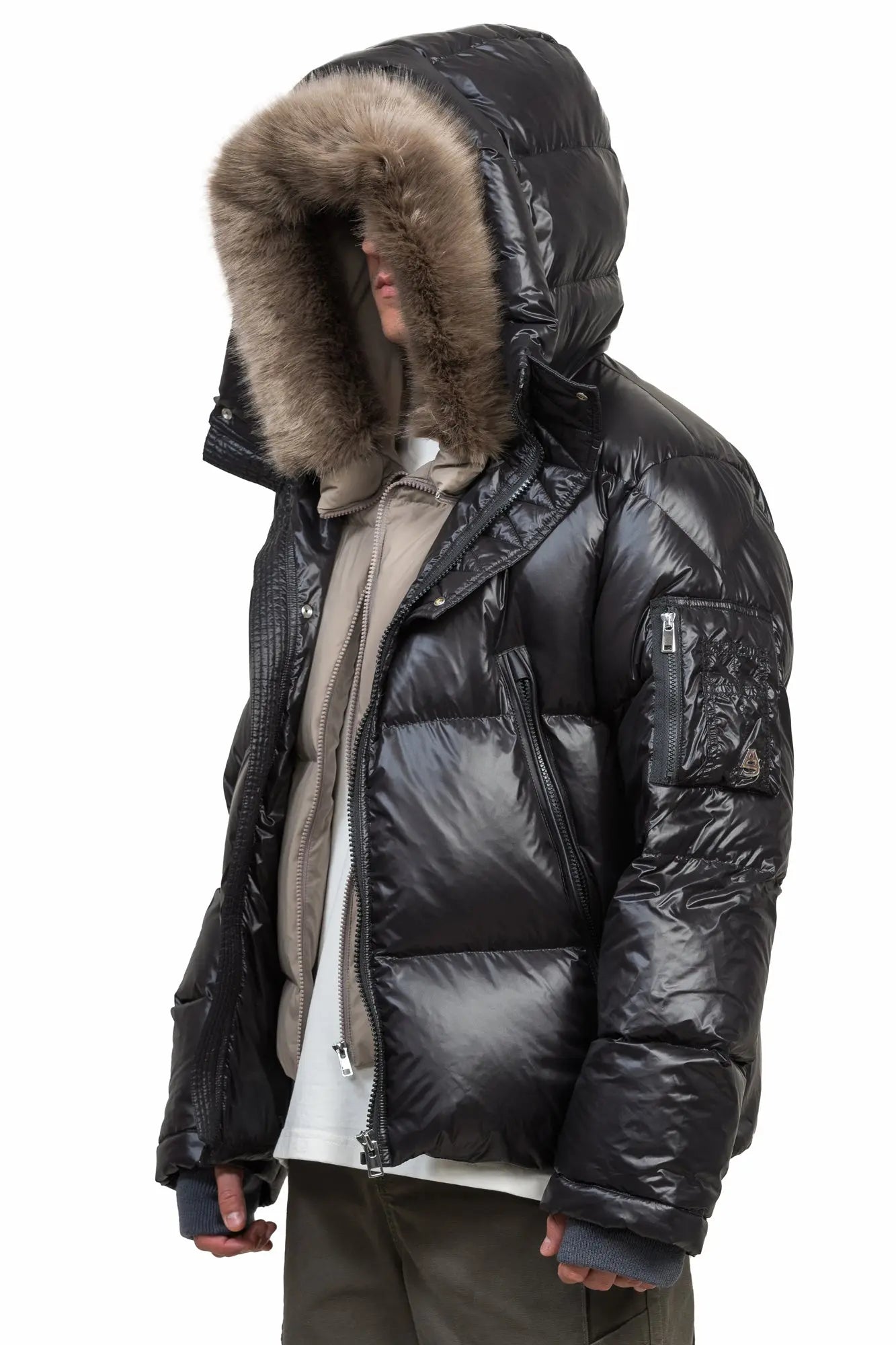 Kudu Double Hooded Down Jacket - AlphaStyle