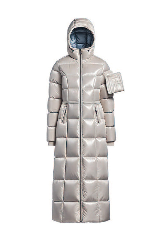 River Reversible Hooded Long Down Jacket [Women's]