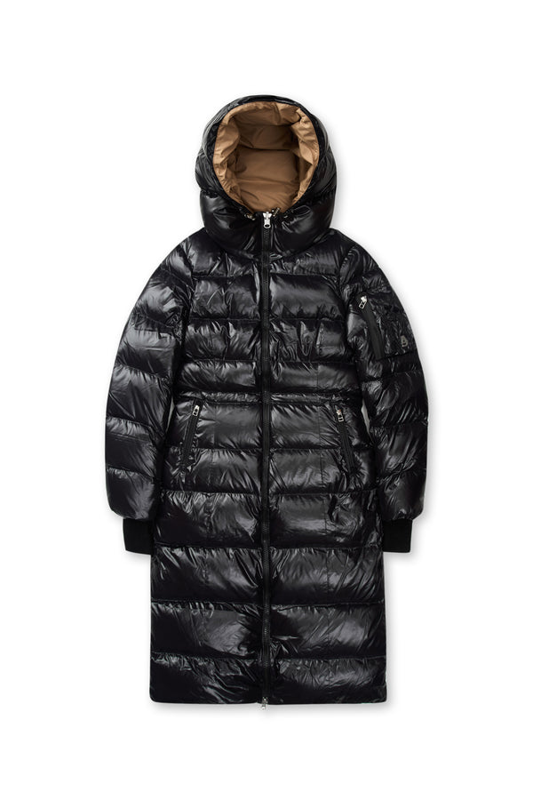 River Reversible Hooded Long Down Jacket [Women's]