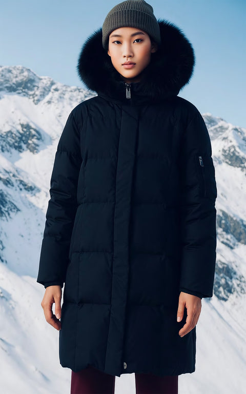 Darragh Hooded Long Down Jacket [Women's]