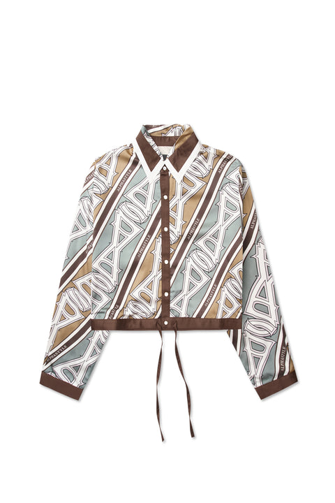 Tiva Cropped Tie Shirt