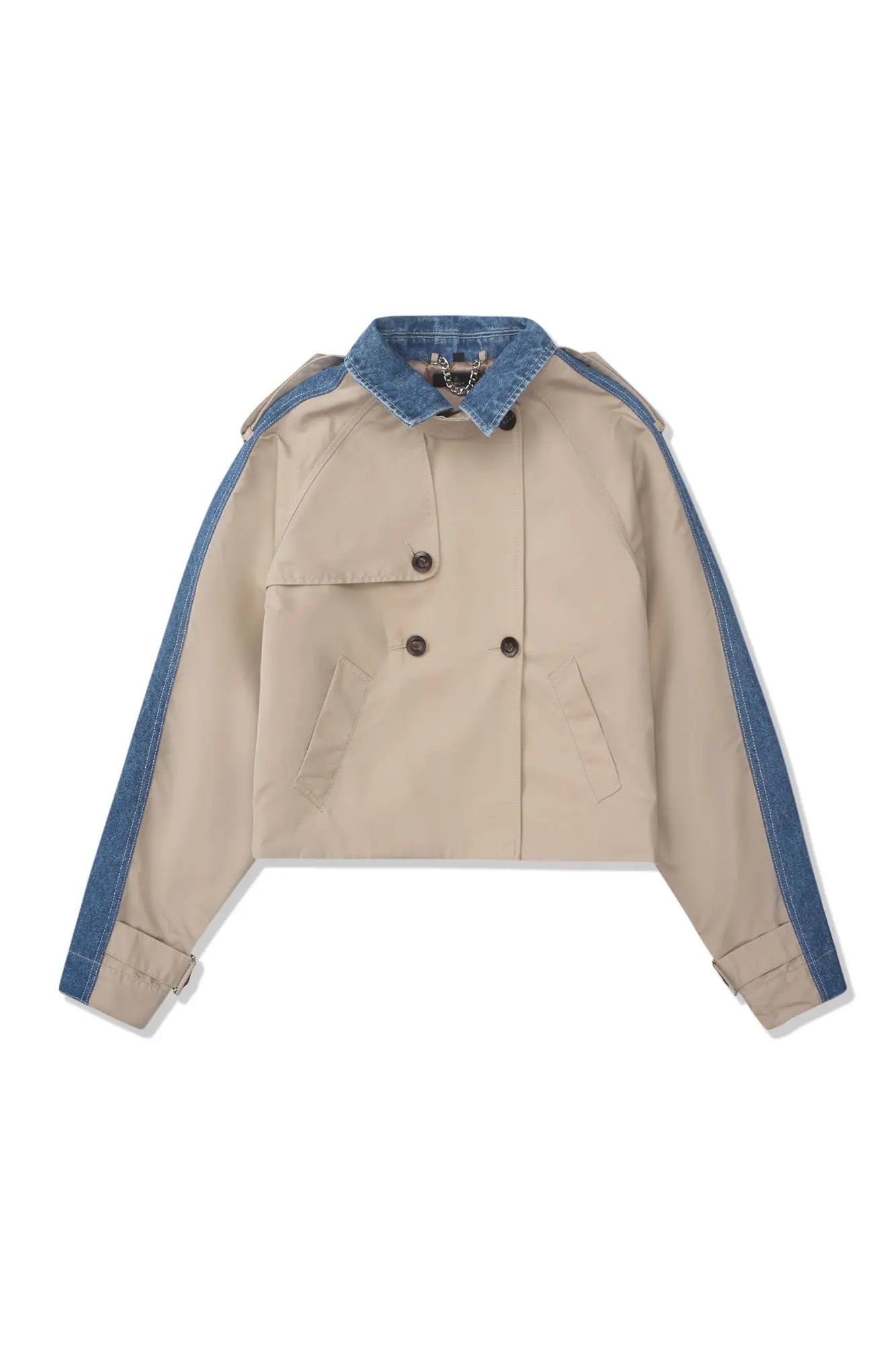 Lewes Cropped Trench Coat AlphaStyle