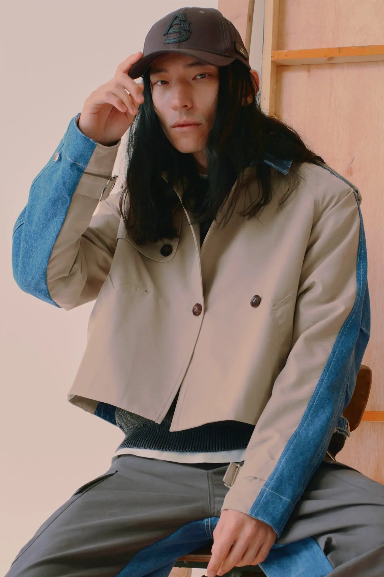 Lewes Cropped Trench Coat AlphaStyle