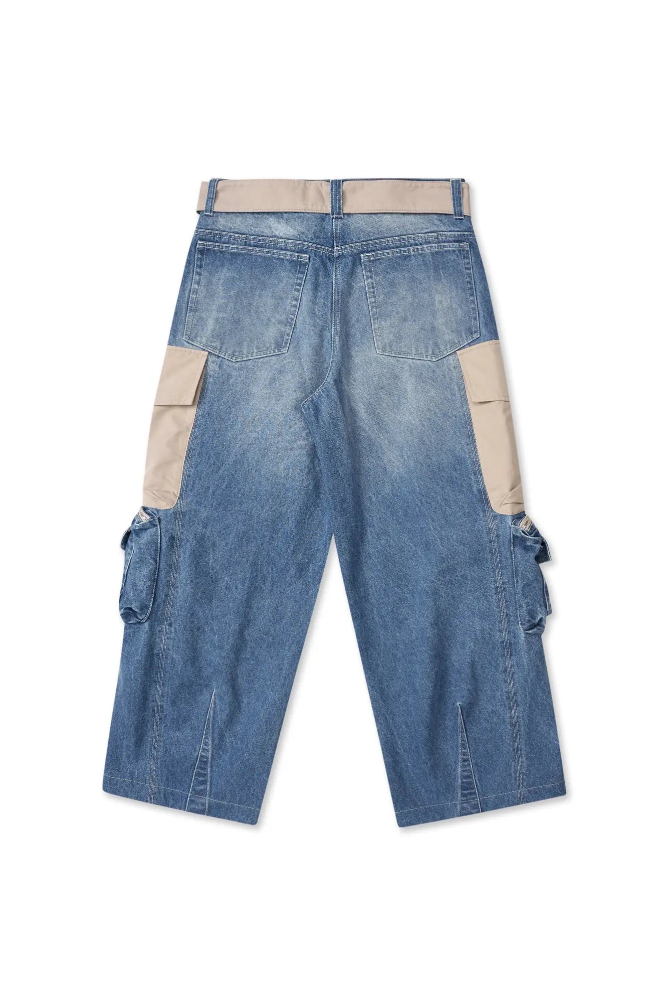 Lubec Wide Leg Belt Pants AlphaStyle